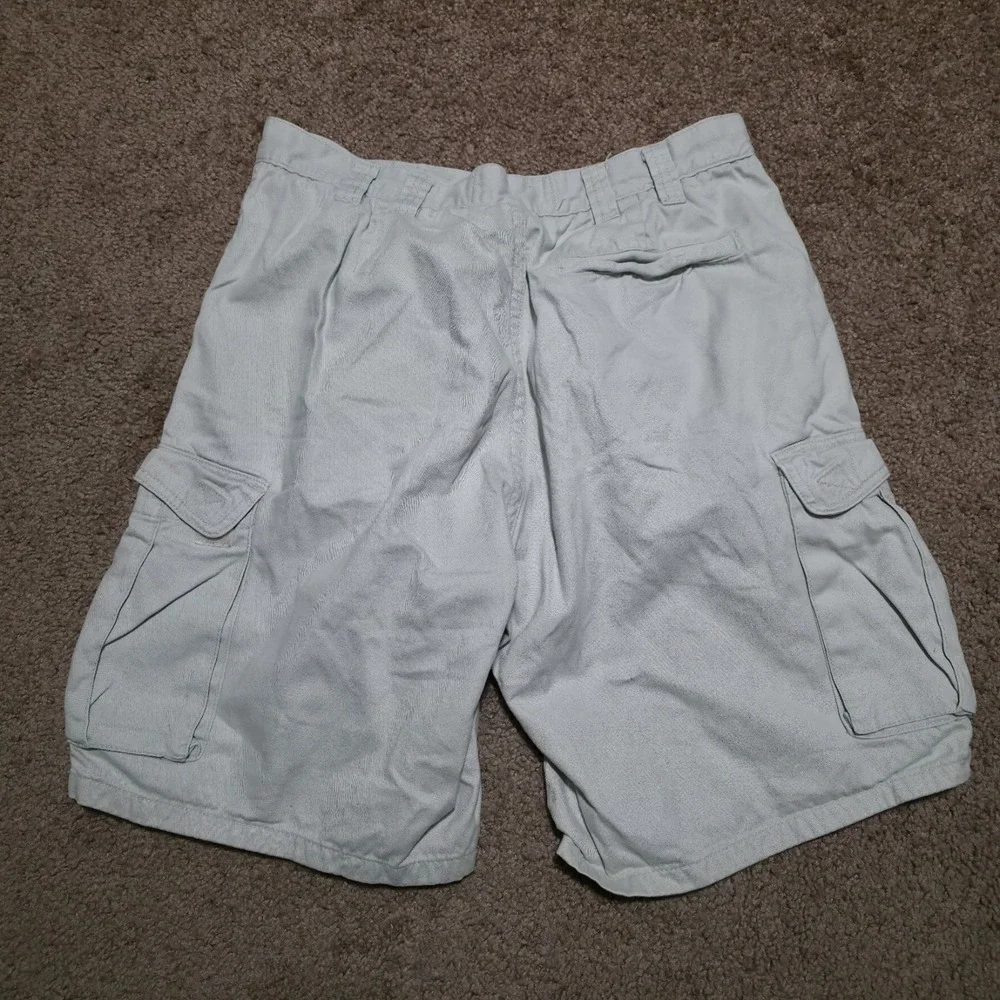 Y2K Rusty Cargo Khaki Shorts Mens Size 34 *Fits 32 Beige Skater